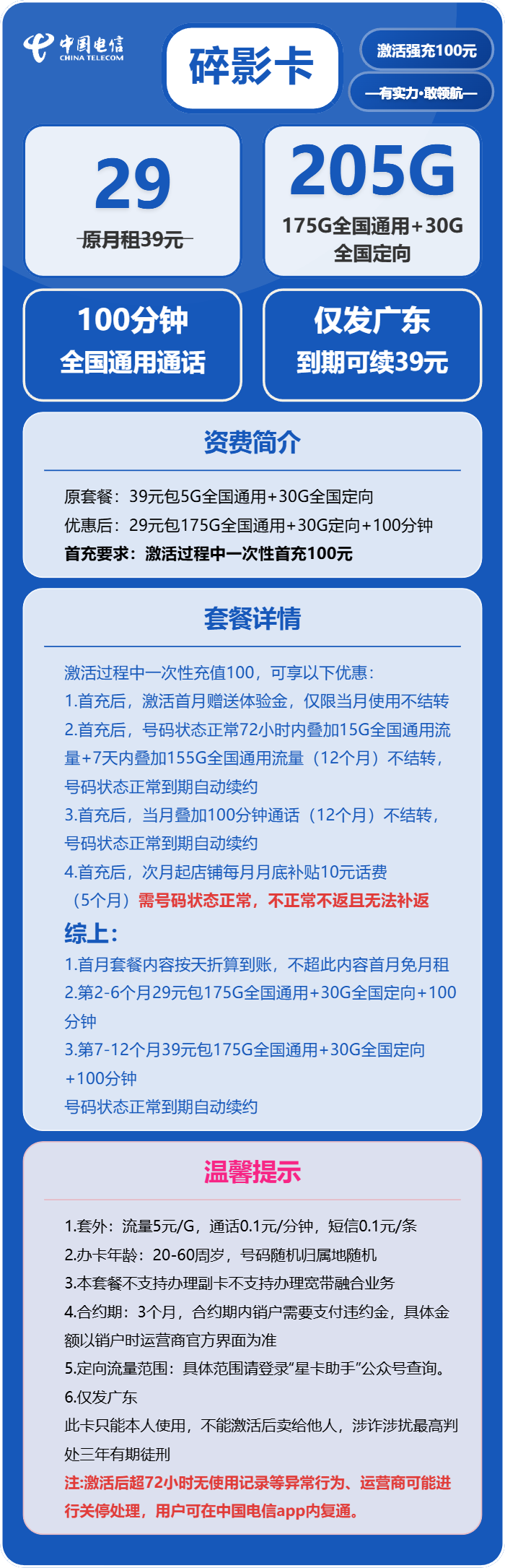 流量卡-碎影卡套餐海报