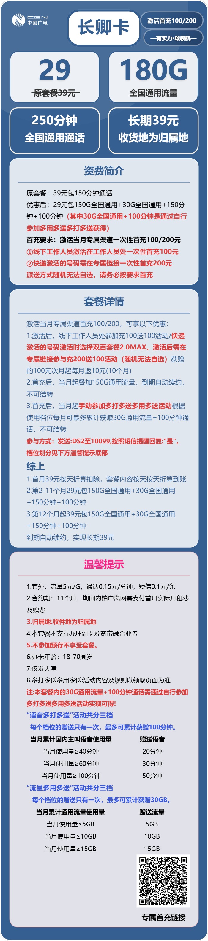 流量卡-长卿卡套餐海报