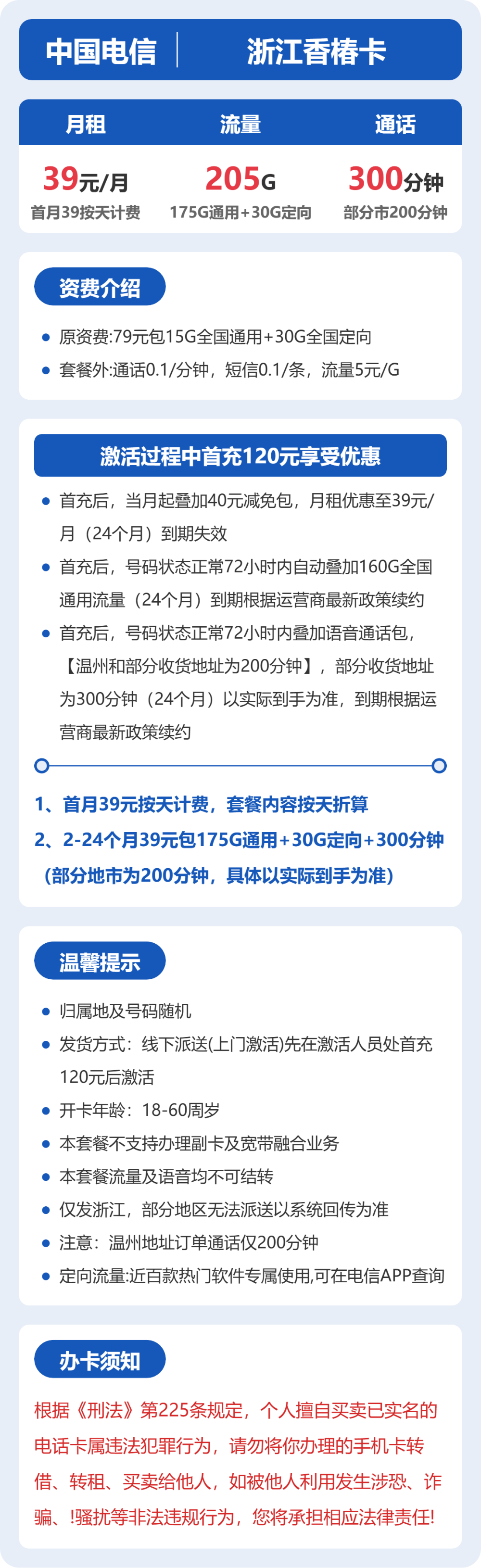 流量卡-浙江香椿卡套餐海报