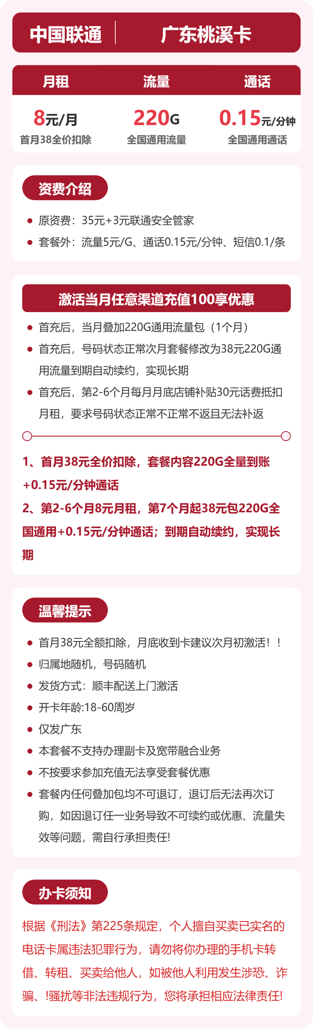 52935-联通广东桃溪卡 详情