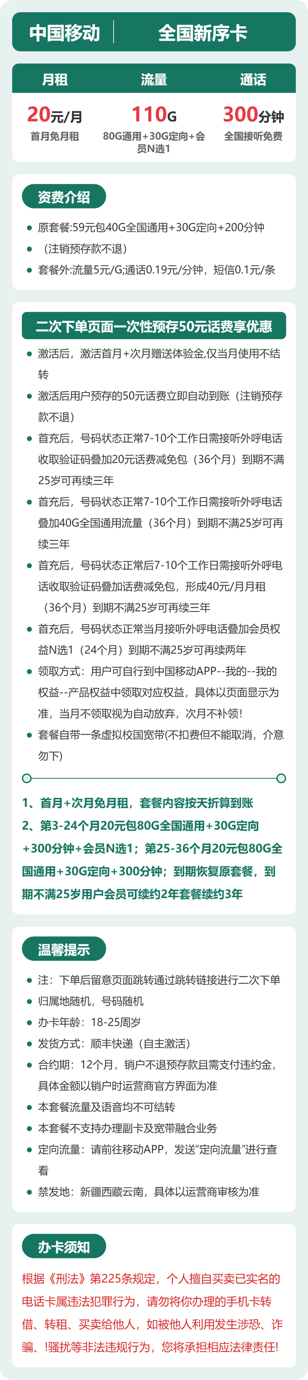 全国新序卡套餐海报