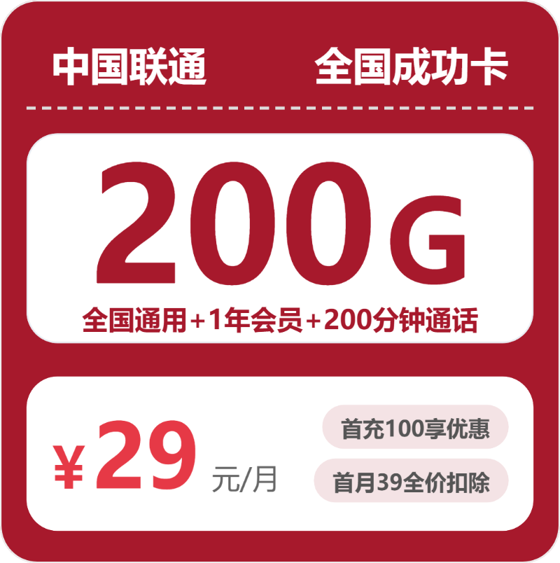 54615-联通全国成功卡